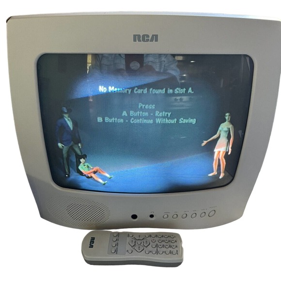 RCA Model E13344 13" CRT Color Television TV Retro Gaming - Tested With Remote - Picture 2 of 11